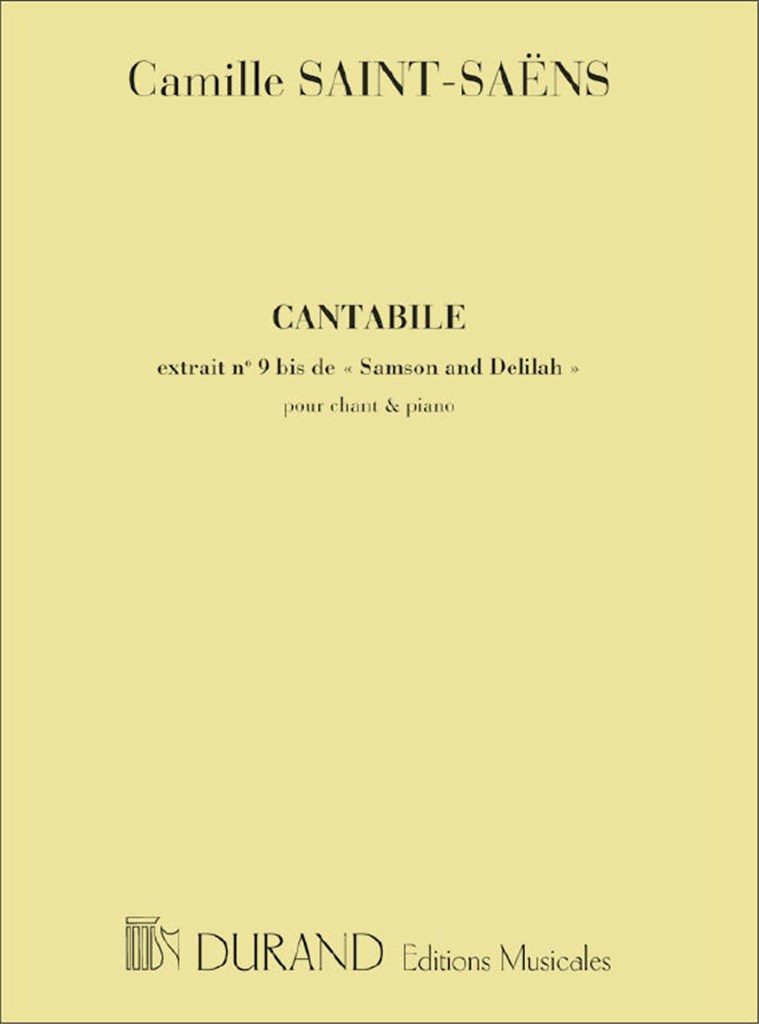 Samson Et Dalila N 9B Angl-Fr Contralto-Piano En